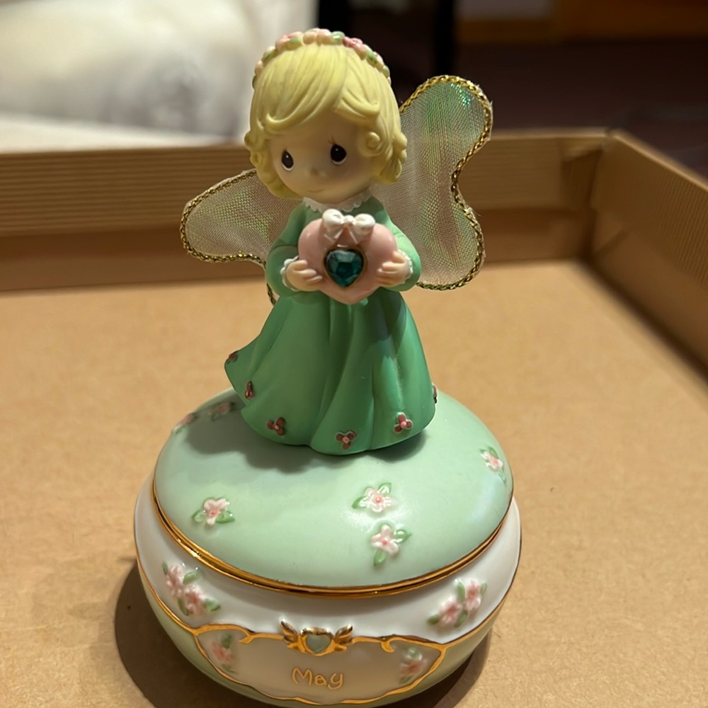 precious moments birthstone angel May